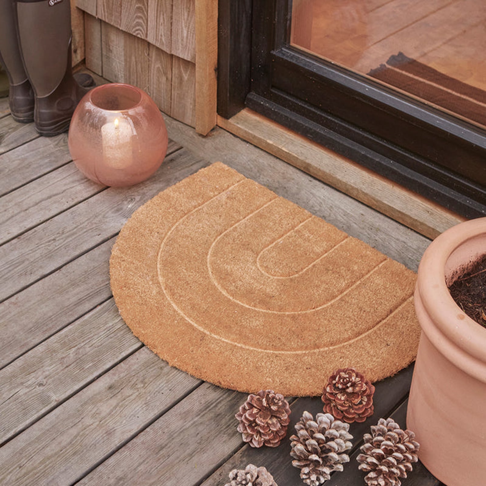 Paillasson Rainbow, beige, 75 cm x 55 cm - OYOY Living Design