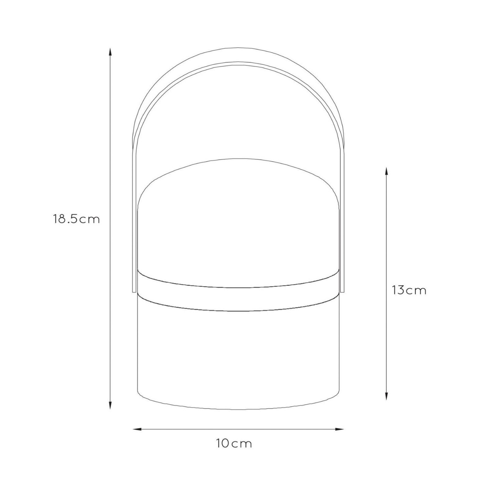 Luz decorativa LED Little Joe, cor de laranja