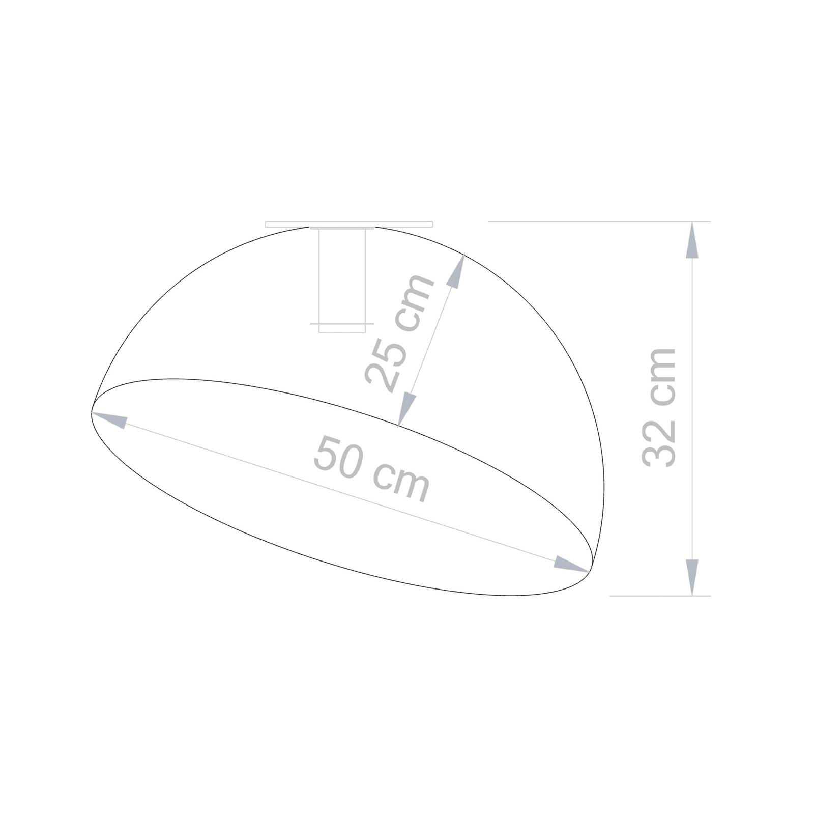 E-shop Stropné svietidlo Sfera, Ø 50 cm, biela/zlatá