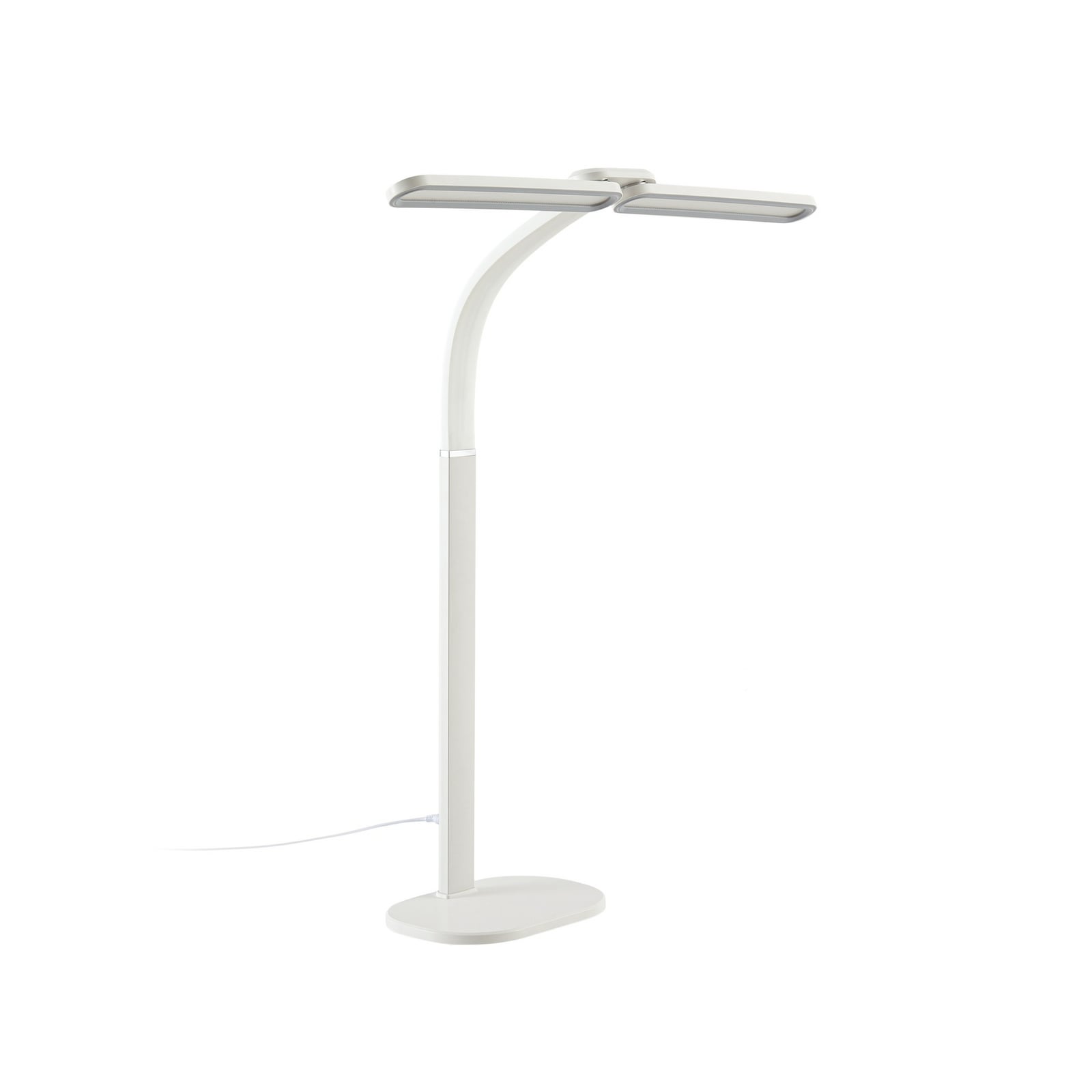 Candeeiro de secretária LED Fynnon, branco, 80 cm, CCT, regulável, alumínio -