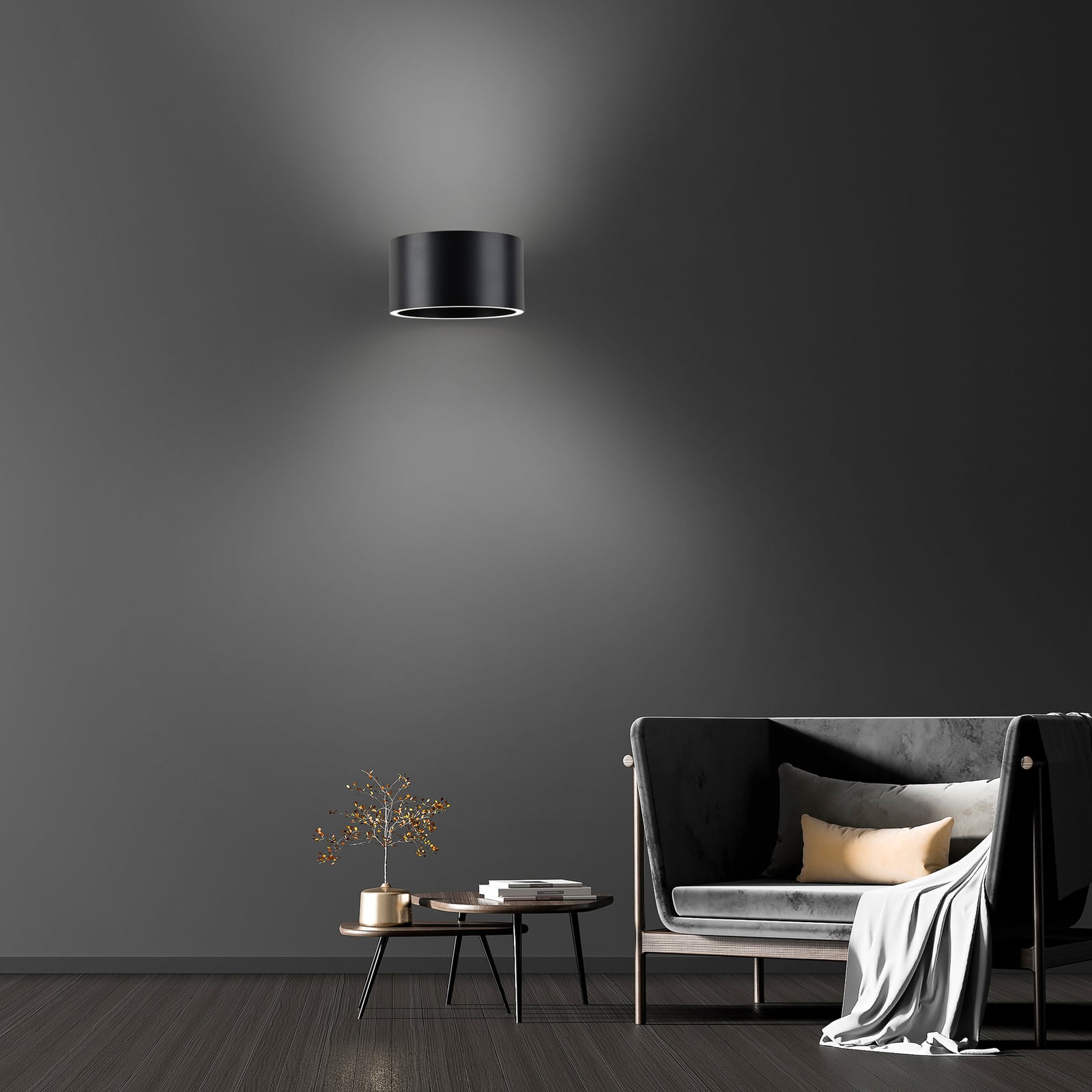 Clipse LED-Wandleuchte, mystic grey, Alu, Ø 15 cm - PURE Clipse LED-Wandleuchte, mystic grey, Alu, Ø 15 cm - PURE