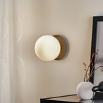 Minerva K1 wall light with black metal rim