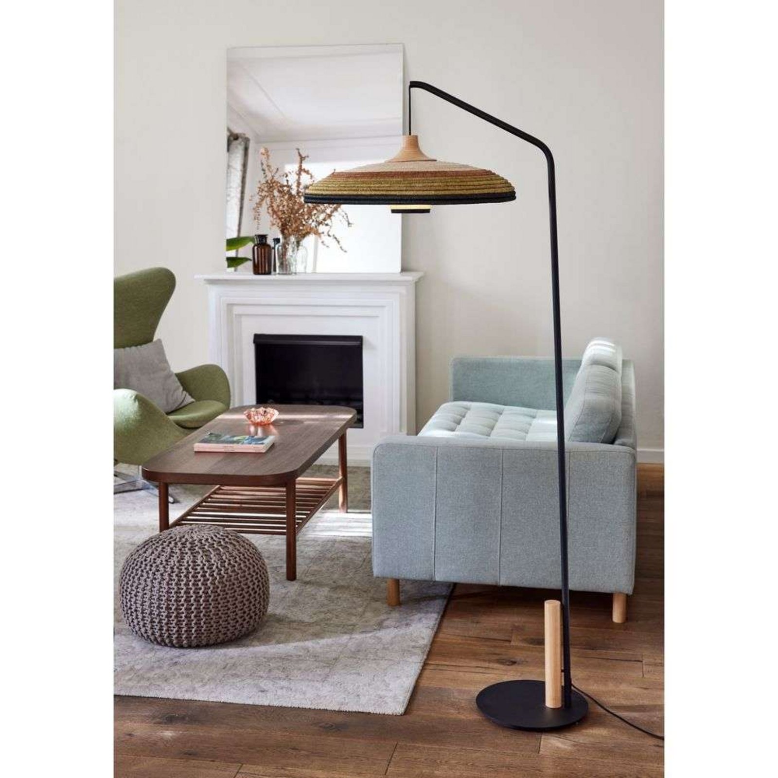 Grass Floor Lamp Green - Forestier