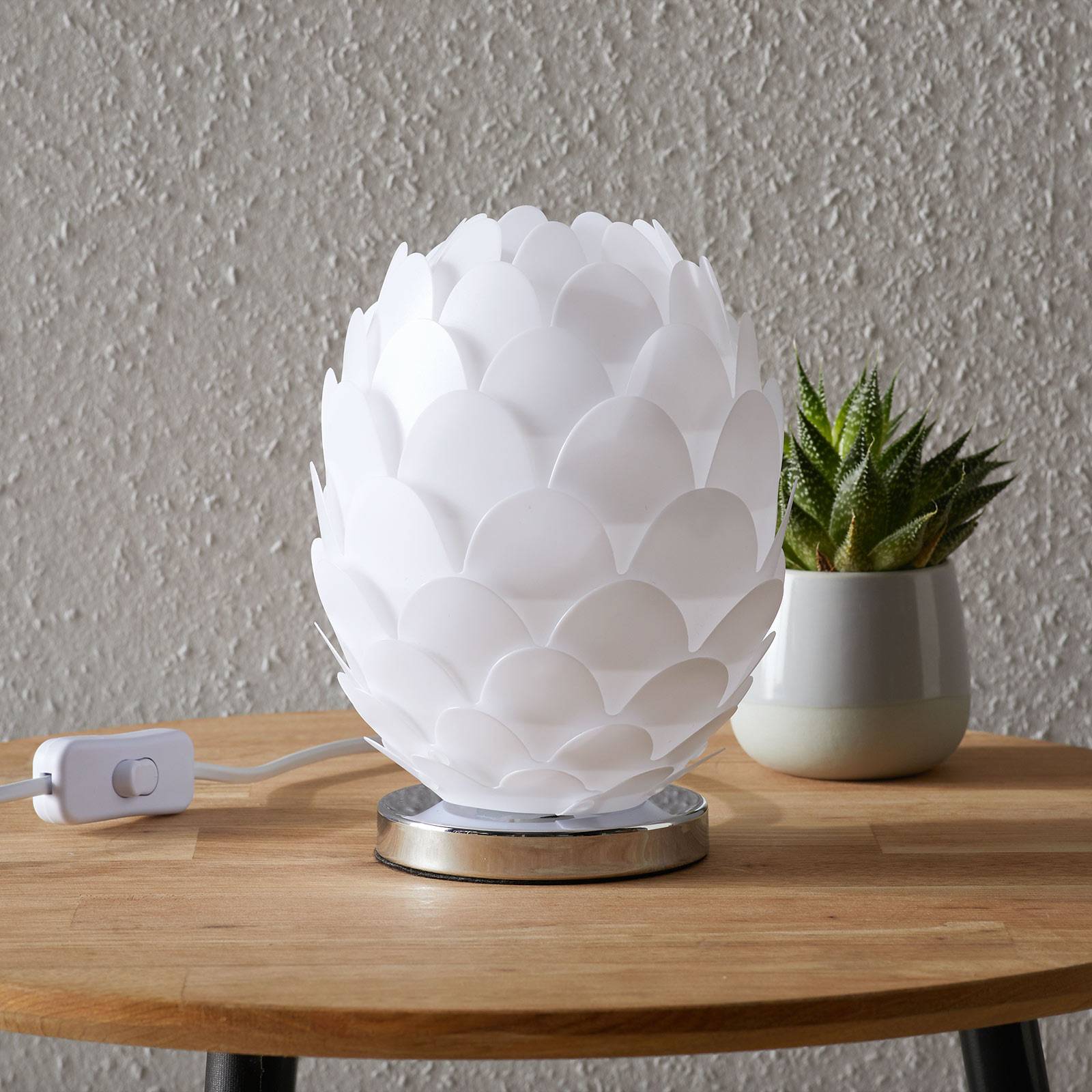 Marees asztali lámpa, fehér, Ø 15 cm