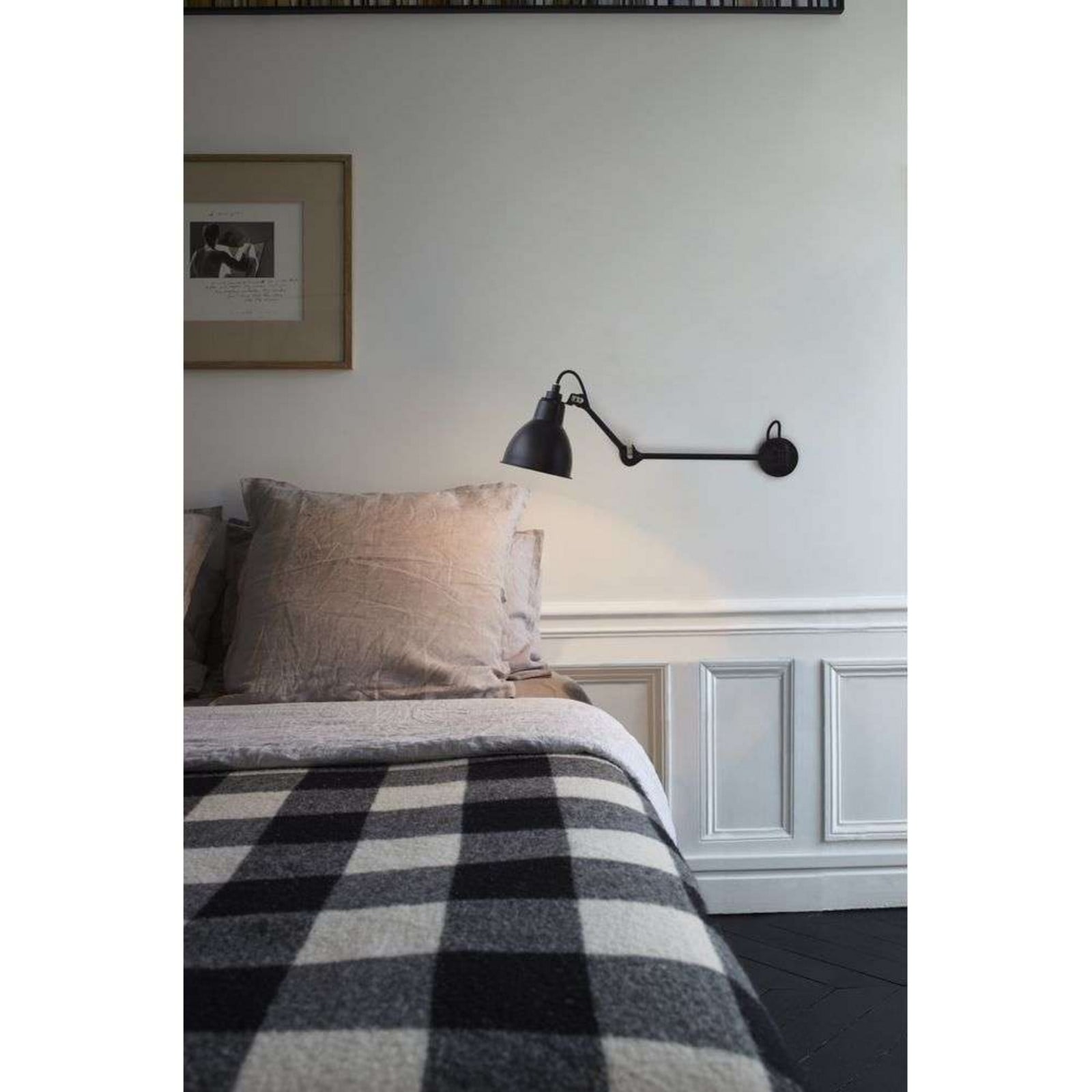204L40 Wandleuchte Schwarz Lampe Gras - Wohnzimmer - Metall