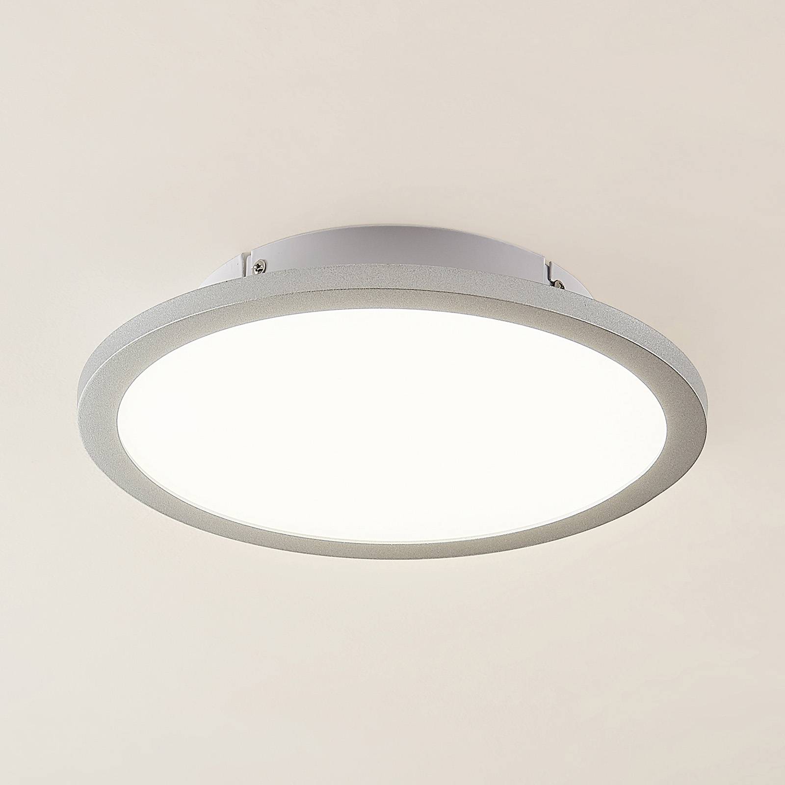 Lampa sufitowa LED Narima, 4000 K, Ø 30 cm, srebrny
