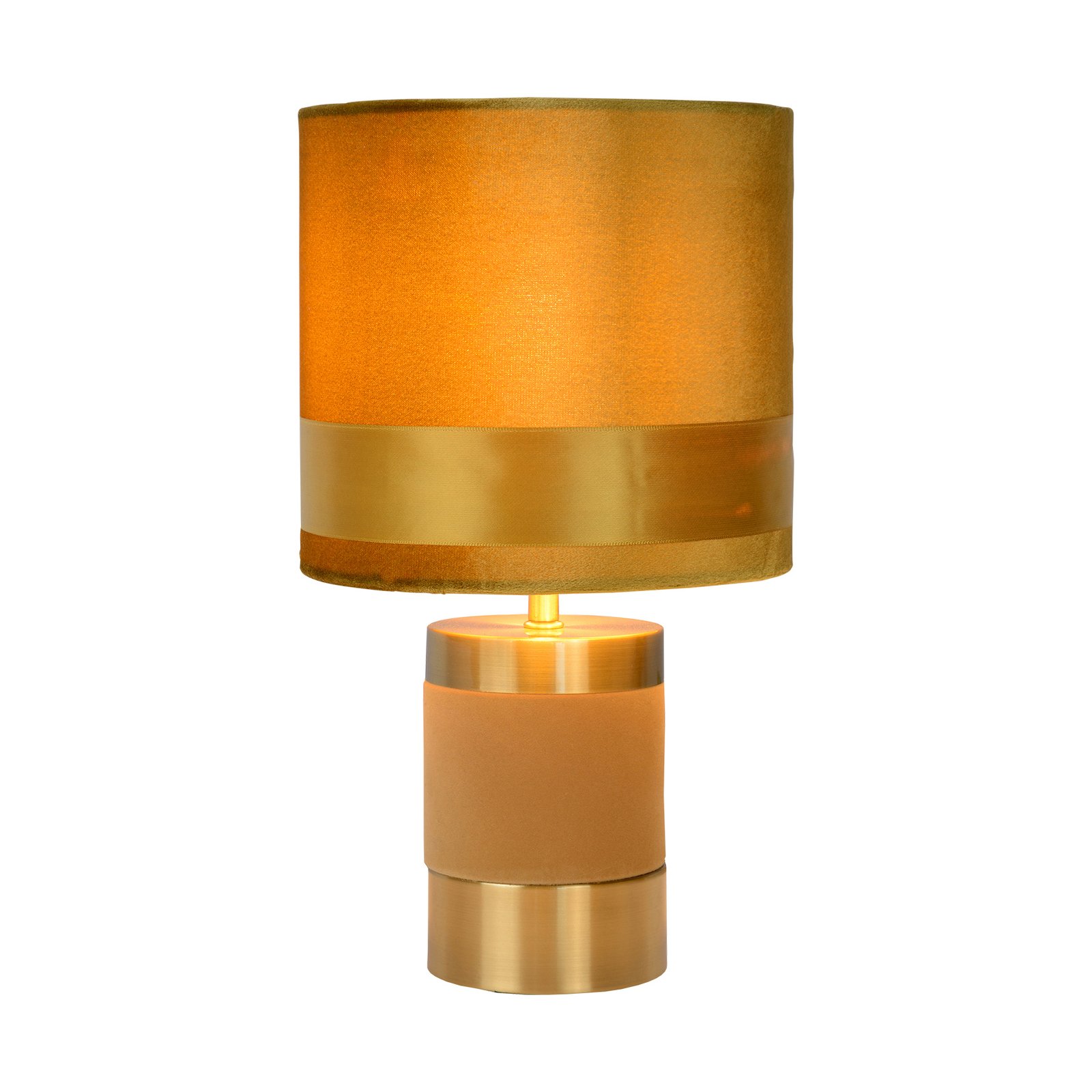 Extravaganza Frizzle table lamp, yellow/gold
