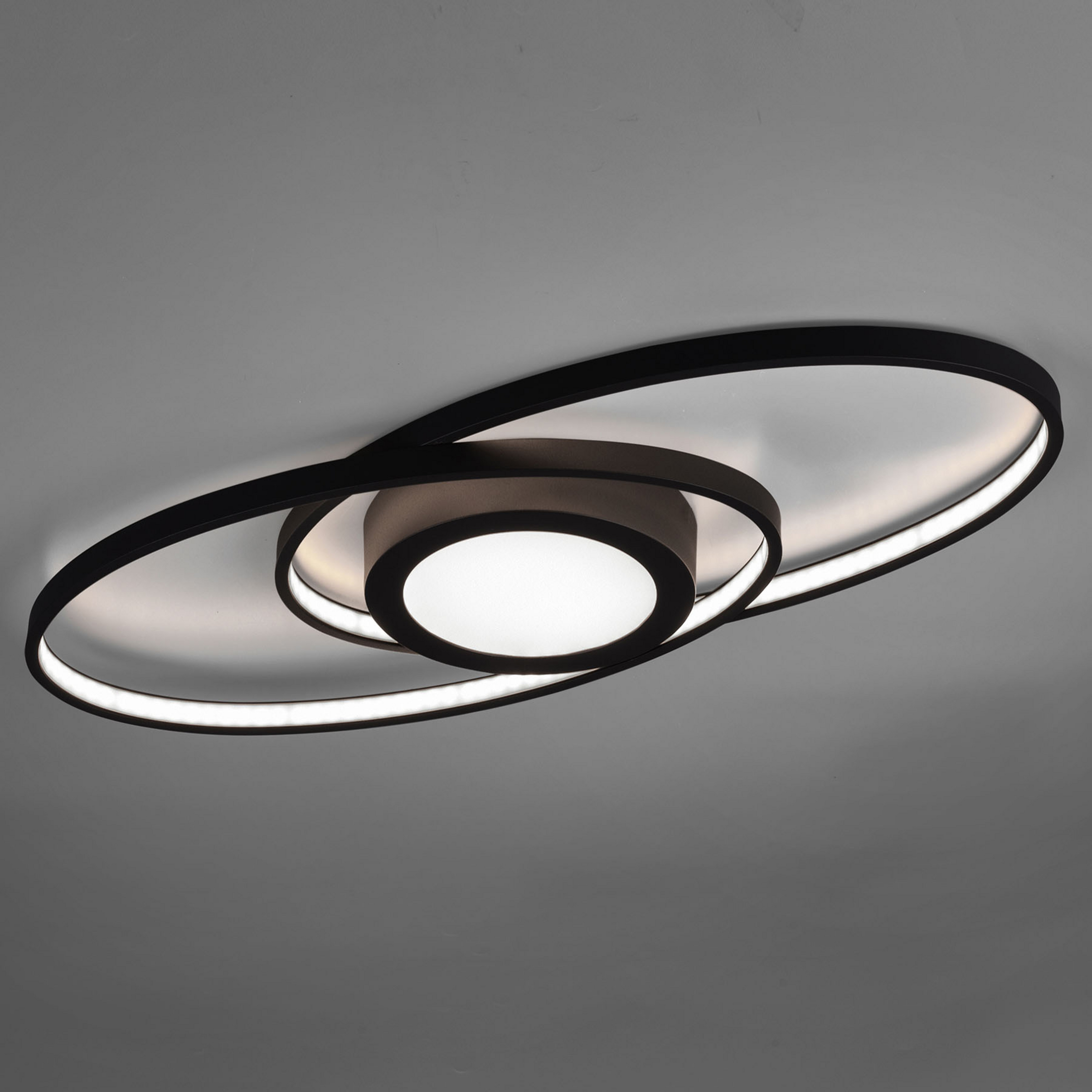 Plafonnier LED Galaxy, intensité lumineuse variable, anthracite