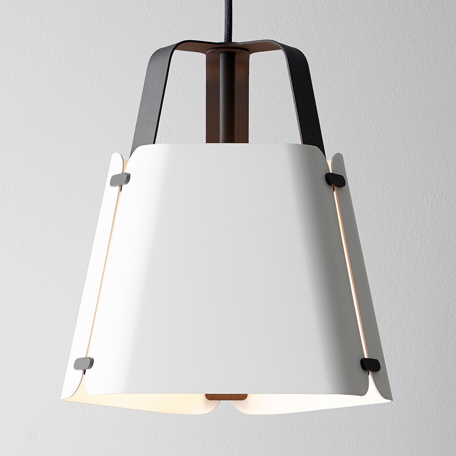 BELID Fold hanging light, white, 27.5 cm, for Living / Dining Room, metal, E27, 40 W, energy efficiency: A++, W: 27.5 cm, H: 30.3 cm