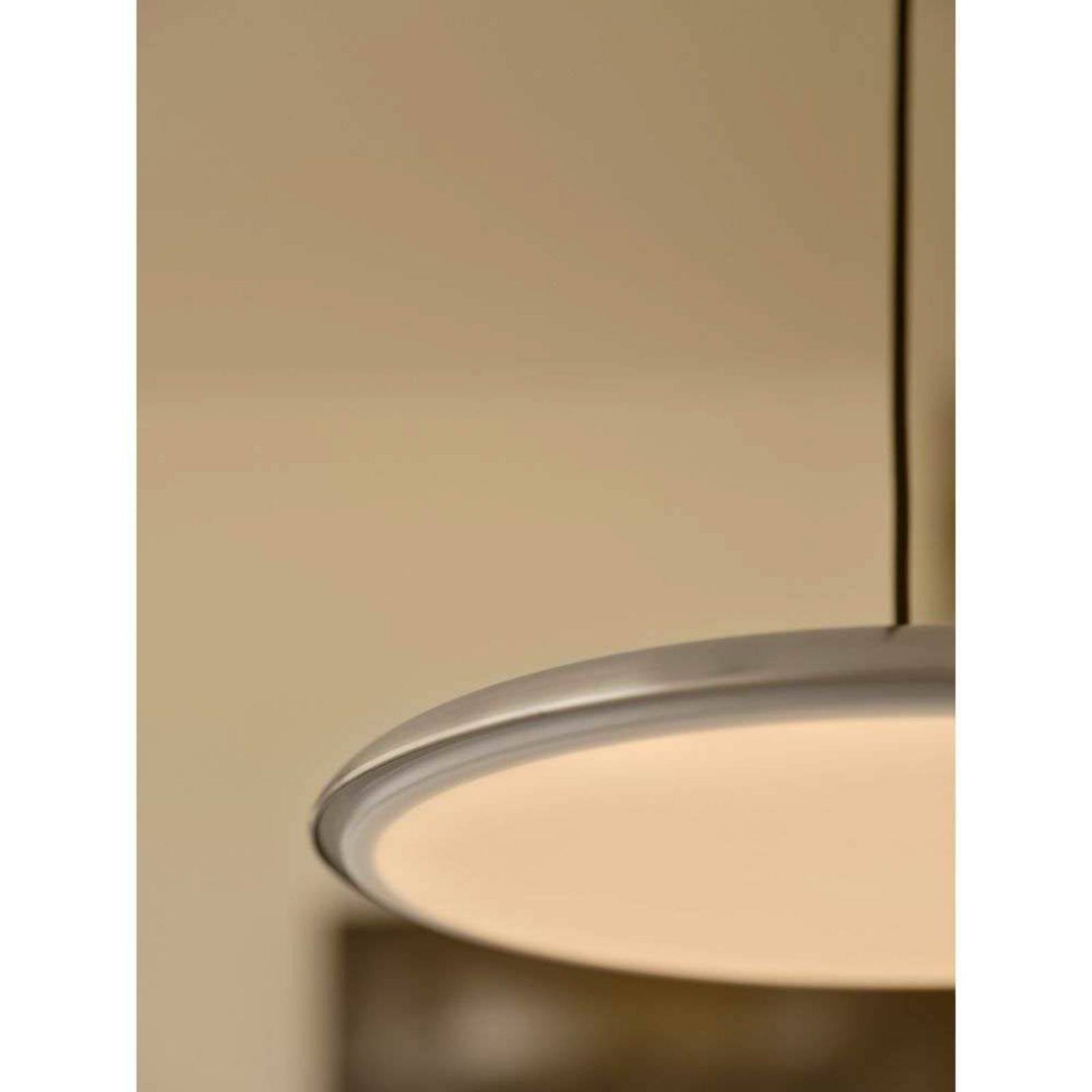 Lampa wisząca LED Artist, kolor stalowy, Ø 40 cm, stal nierdzewna