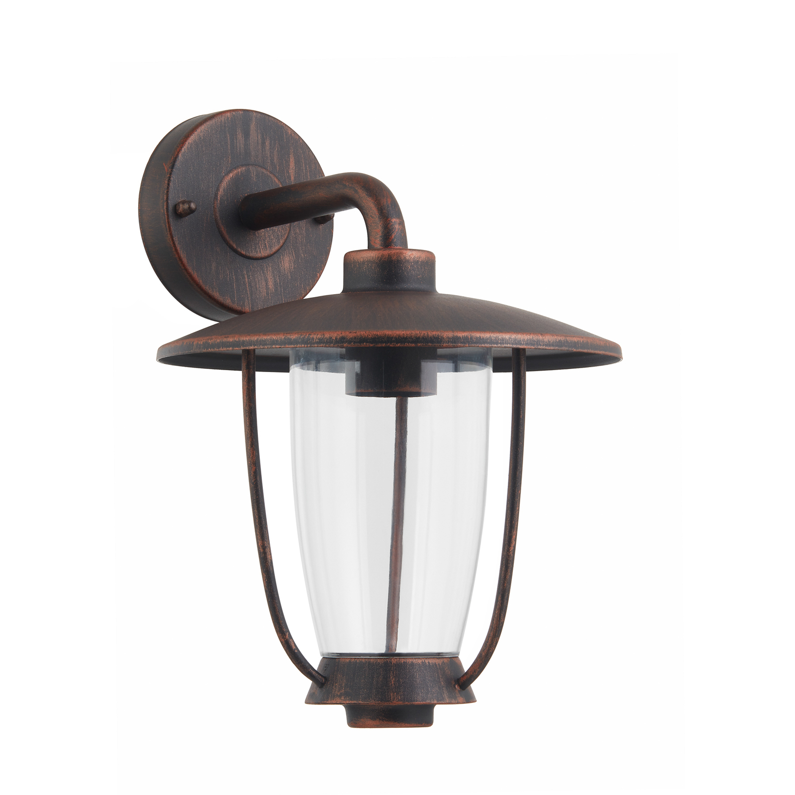 Lindby vanjska zidna lampa Satish, bakrena boja, željezo, 32 cm