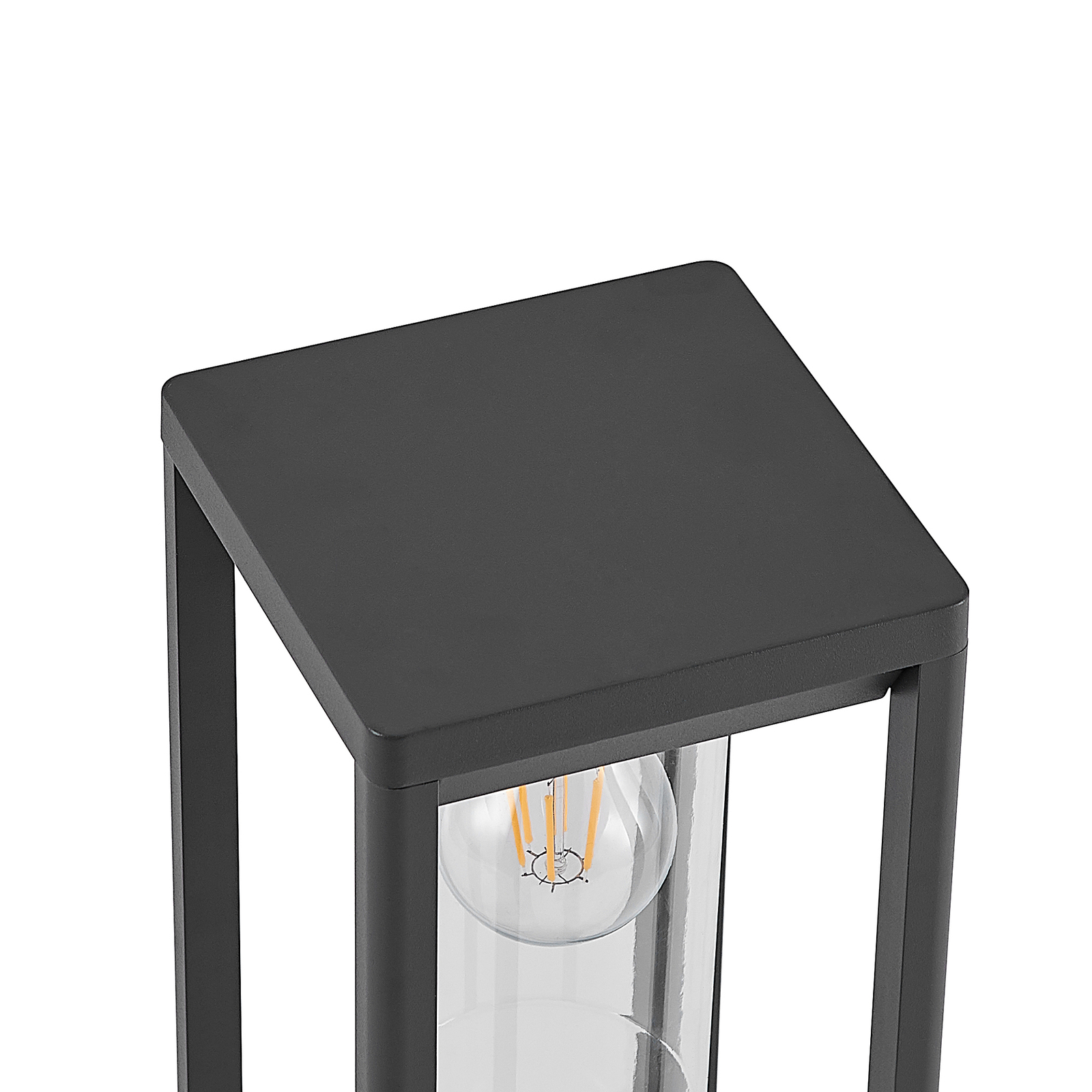 Lindby Estami luminária de pedestal, 50 cm, cinzento escuro