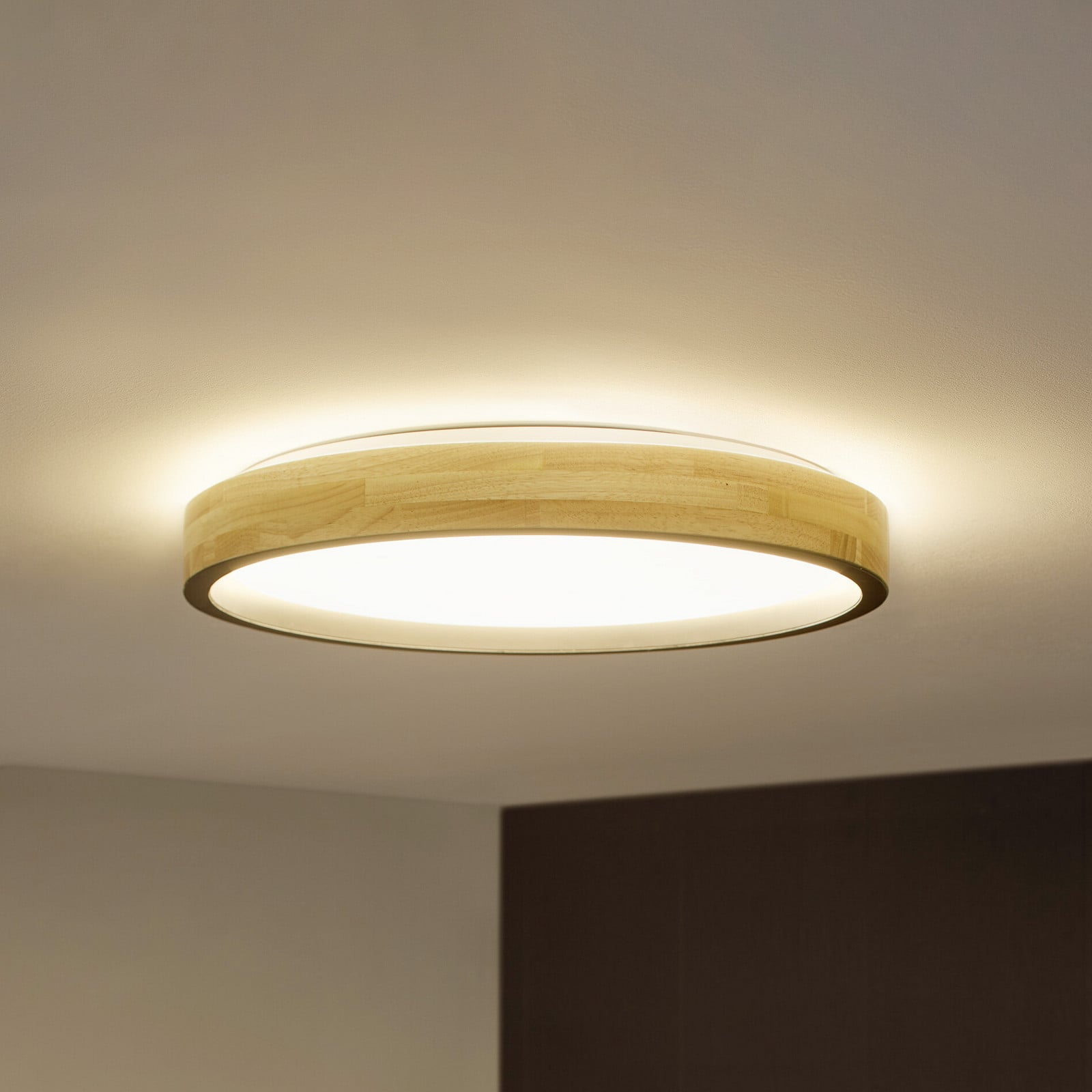 Plafonieră LED OSRAM ORBIS MARIANO lemn/negru Ø 51 cm dimabil - Camera de zi / sufragerie - Modern - lemn negru - Metal