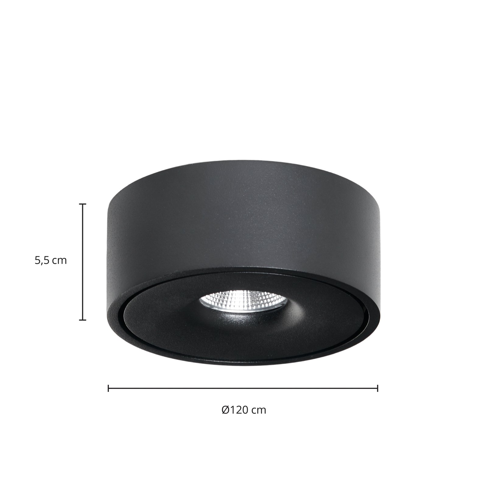 Ranka LED Plafond Up/Down 13,9W Black - Arcchio