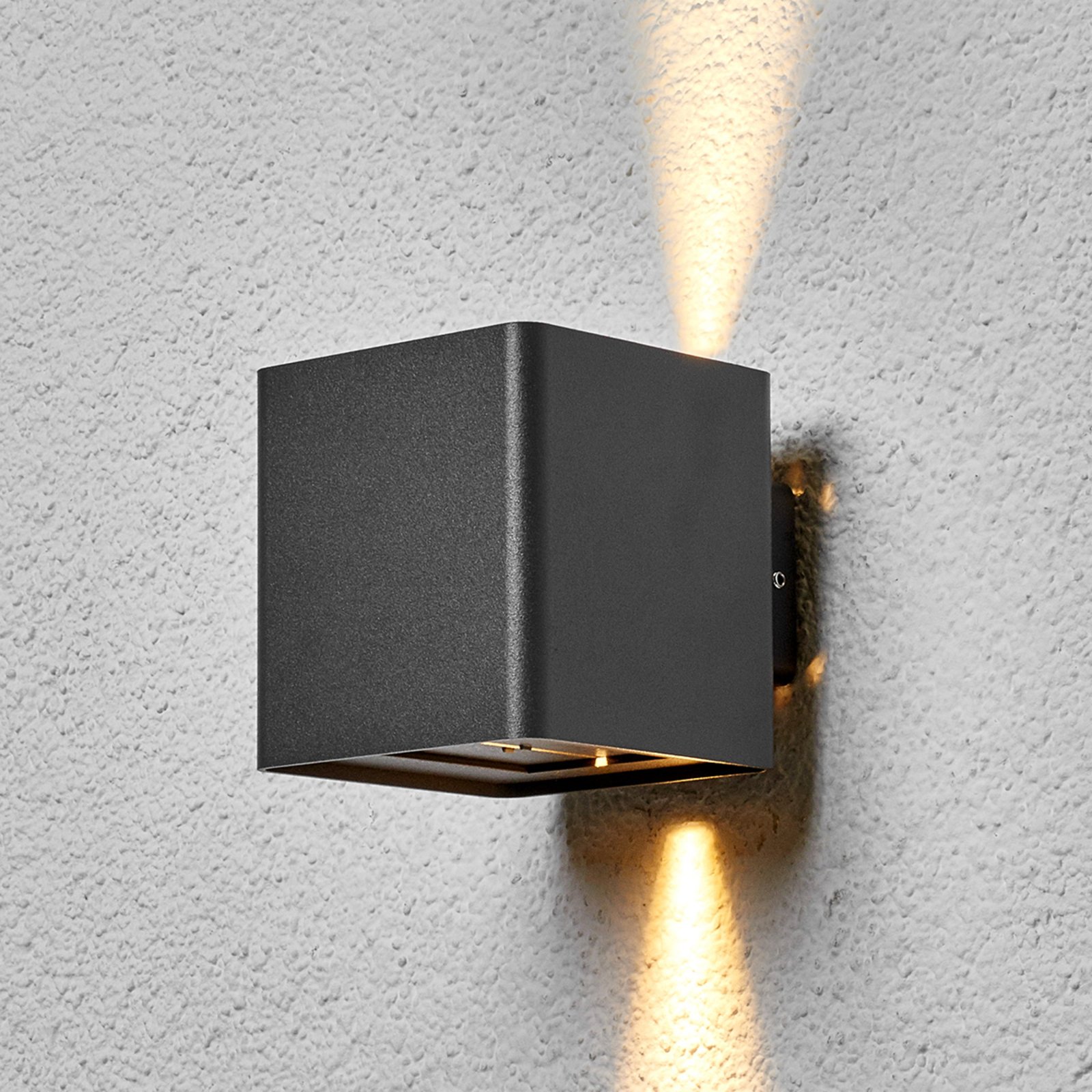 Aaron Außenwandleuchte IP54 Graphite - Lucande