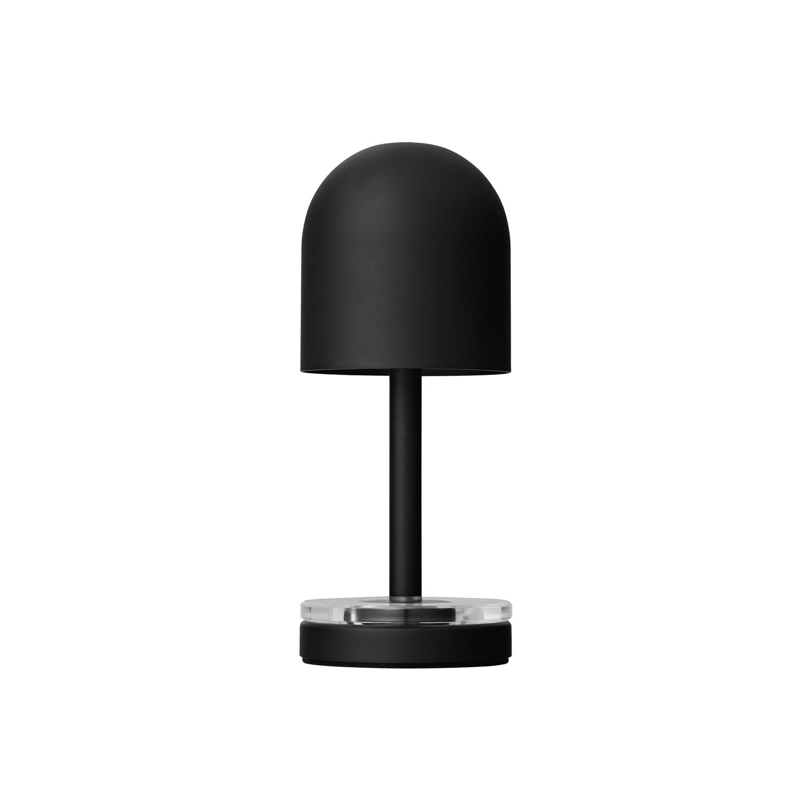 Lámpara de mesa LED recargable AYTM Luceo, negra, IP44