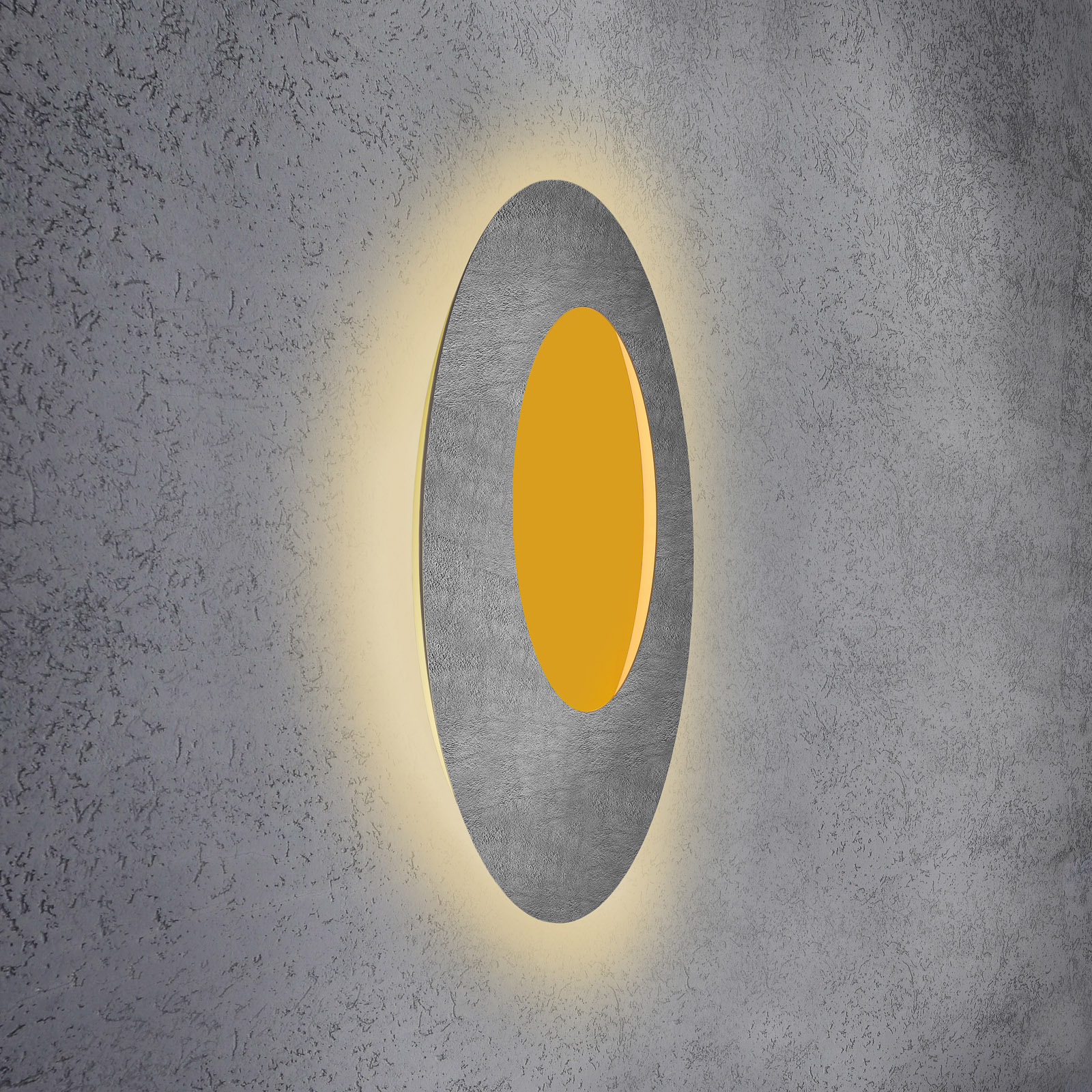 Escale Blade Open LED wall lamp RGBW concrete