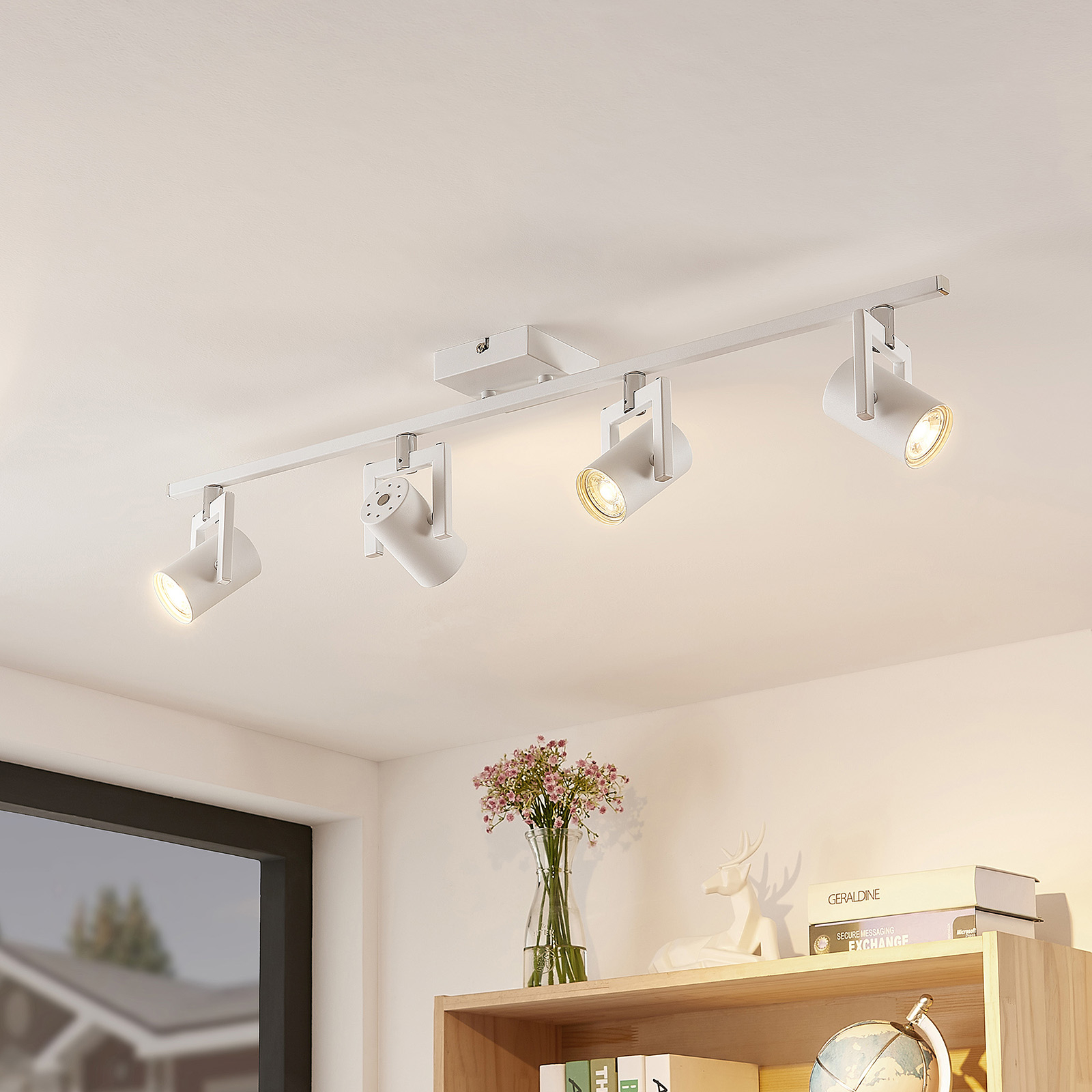 Noesha Deckenstrahler, weiß, vierflammig