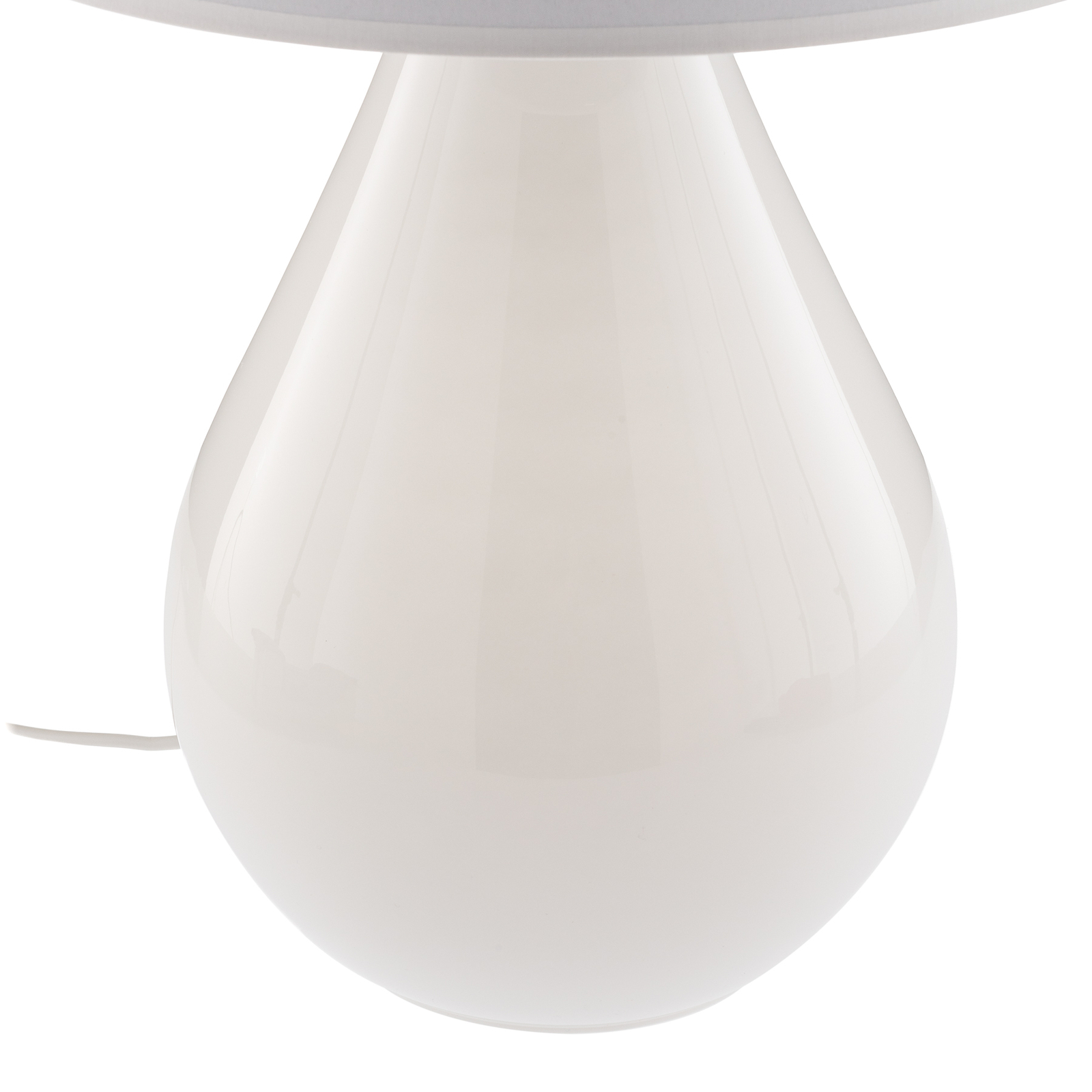 Lámpara de mesa Lacrima, blanco/plata