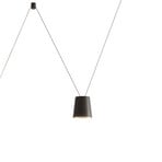 candeeiro suspenso LED de design Sling da kdln, 2700 K, 1 luz, preto