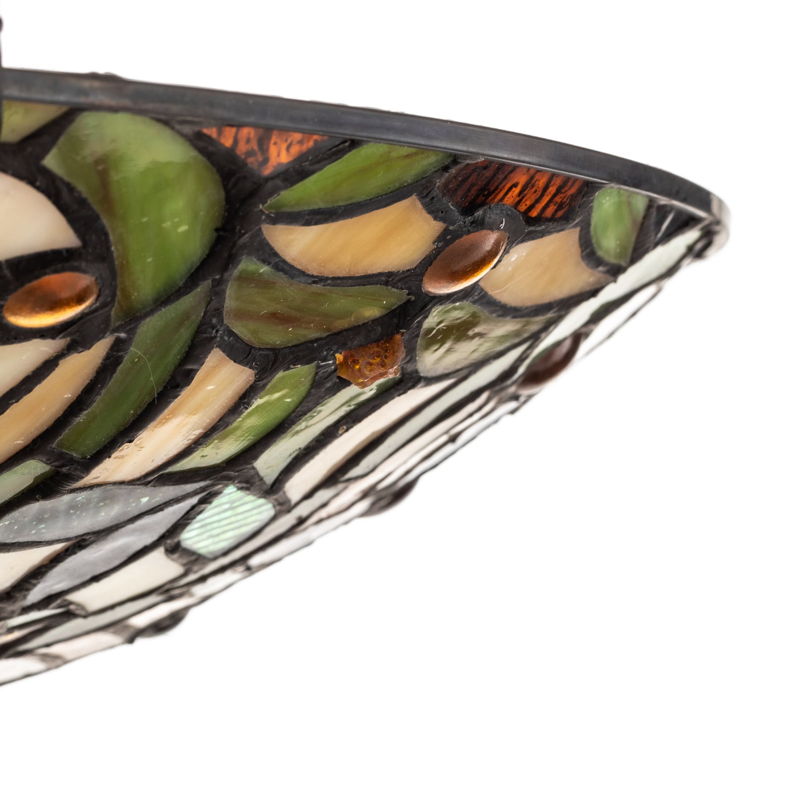 Kami loftlampe, farvet glas, 43 cm – QUOIZEL