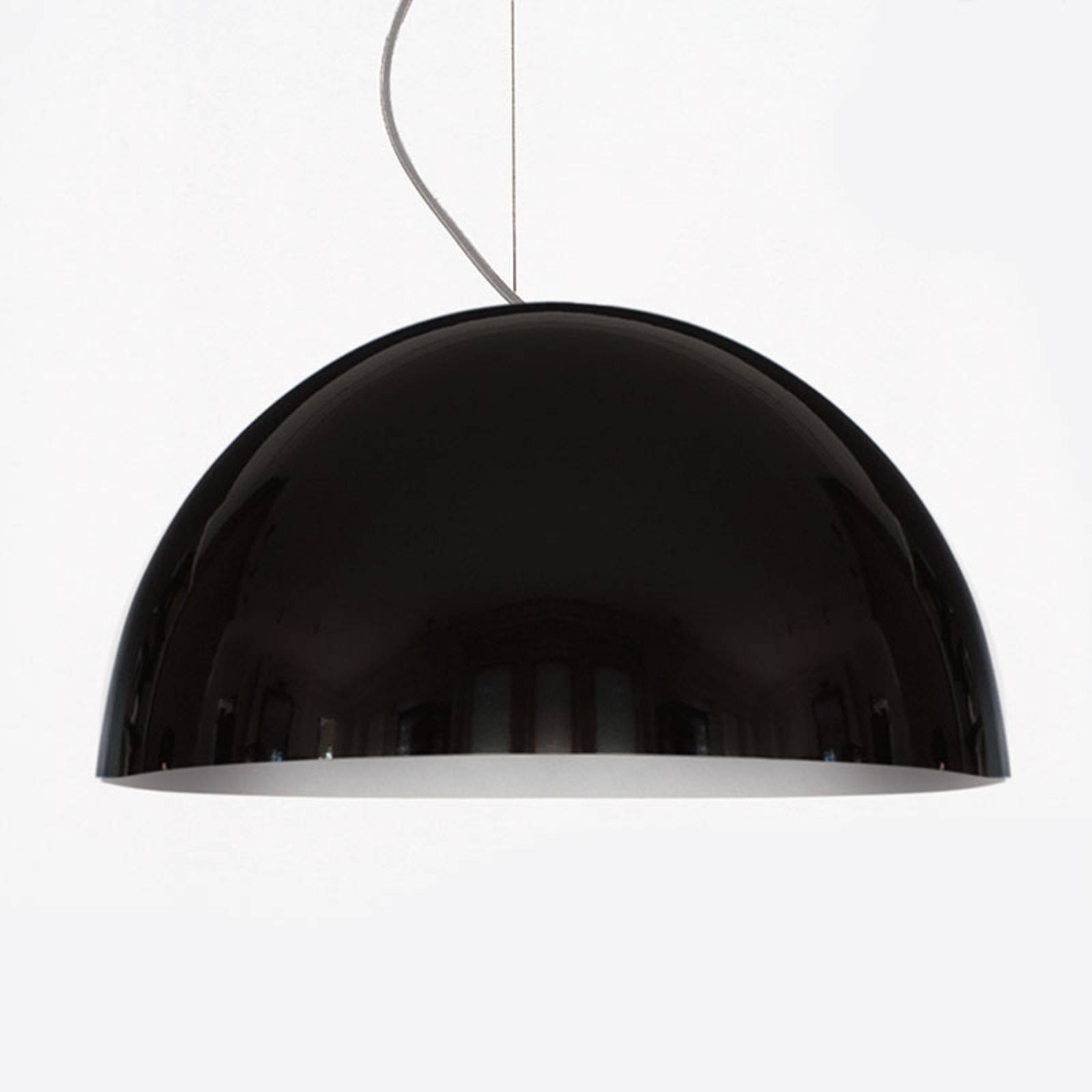 Oluce Sonora - zwarte hanglamp, 50 cm