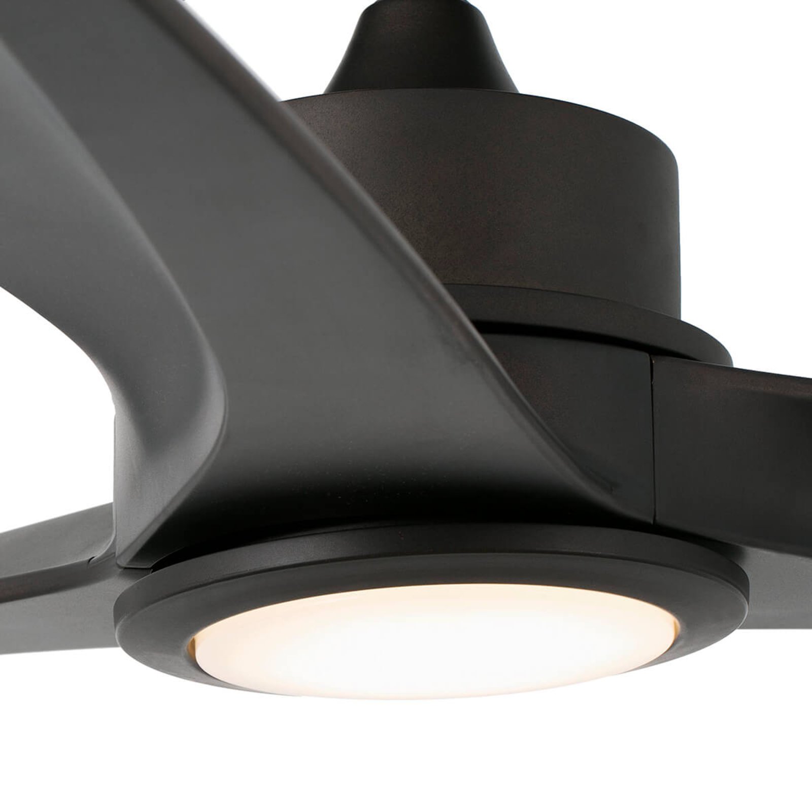 Tonic LED ceiling fan, dark brown