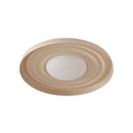 Waves LED nástěnné světlo, béžové, Ø 43 cm, kov - Lindby