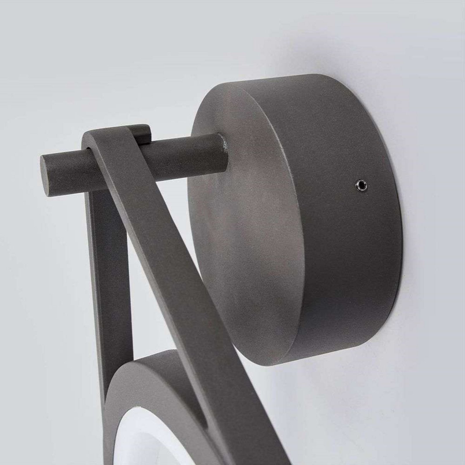Mirco Buiten Wandlamp Graphite/White - Lucande