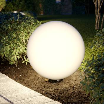 Prios Senadin świecąca kula, biały, IP54, 50 cm