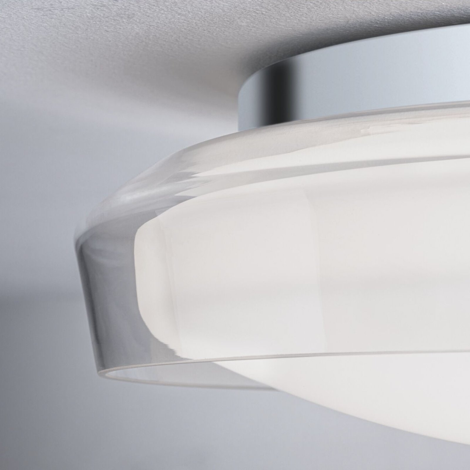 Luena LED Deckenlampe, IP44, chrom, Ø25cm - Paulmann
