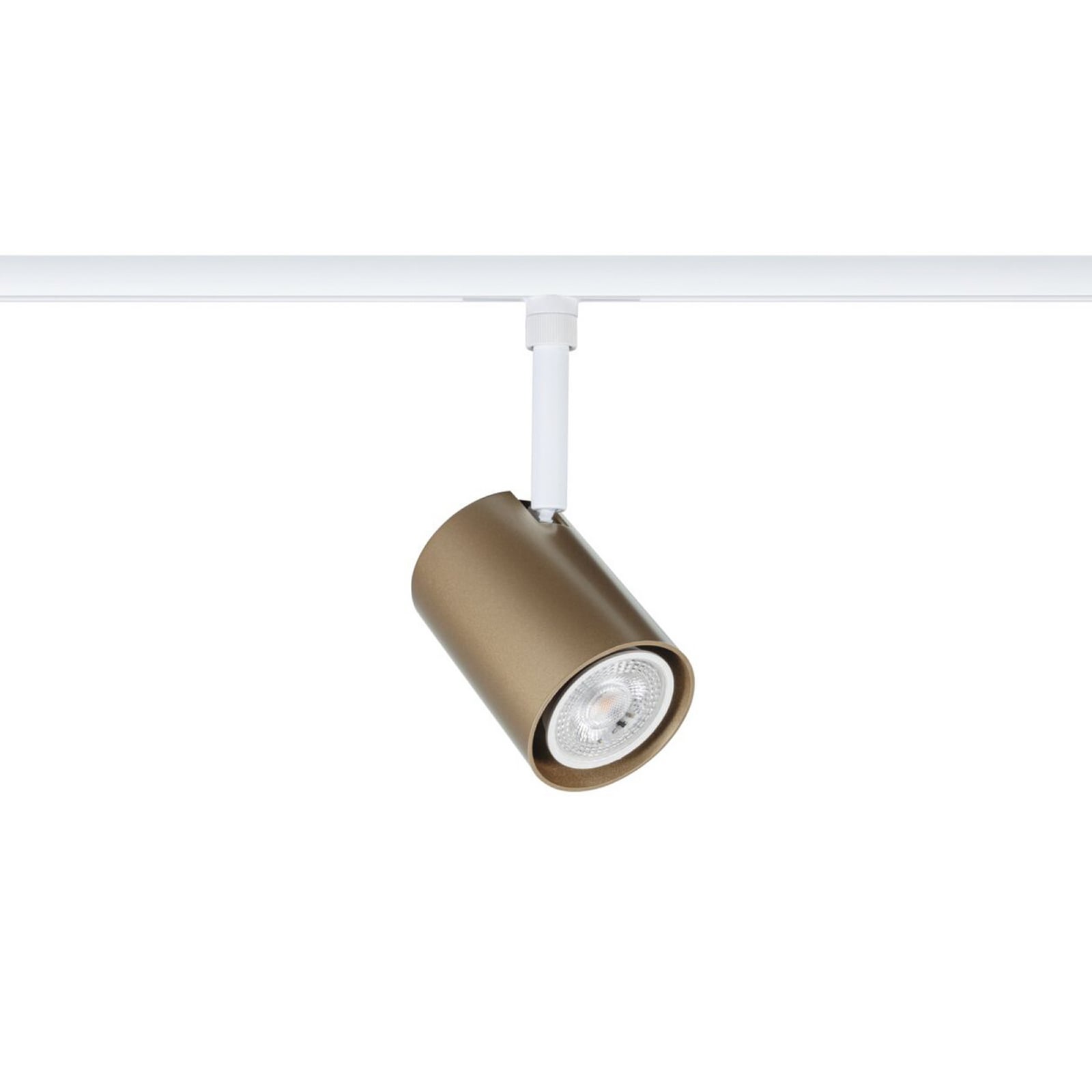 Paulmann URail tirni reflektor Luxe, zlato-bel, Ø 7 cm, GU10