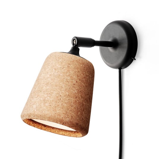 Material Wandlamp Natural Cork - New Works