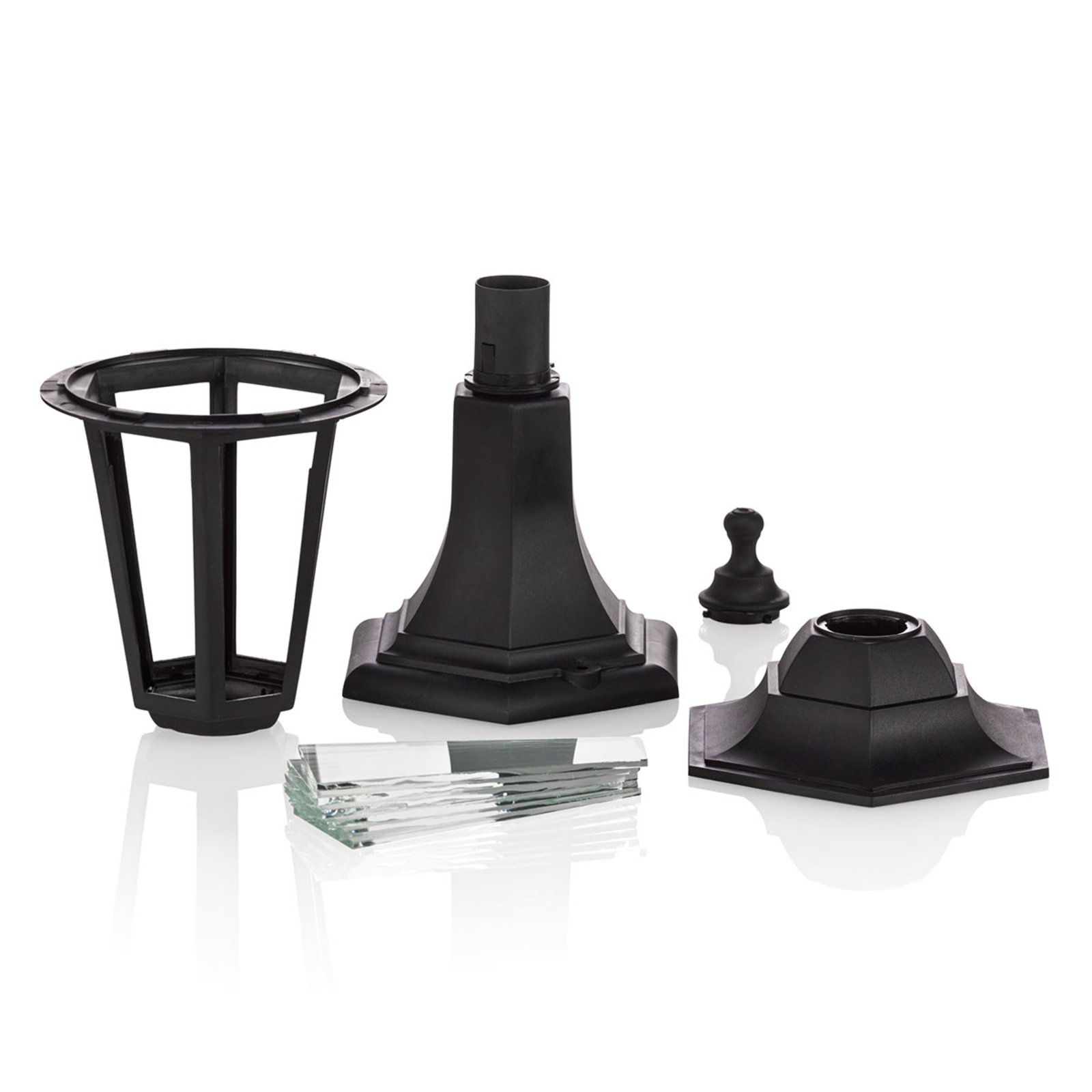 Nane Garden Lamp Black/Clear - Lindby