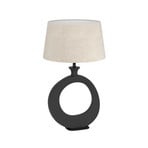 Lampe de table Diezma, beige/noir, hauteur 53 cm - Stars of Light