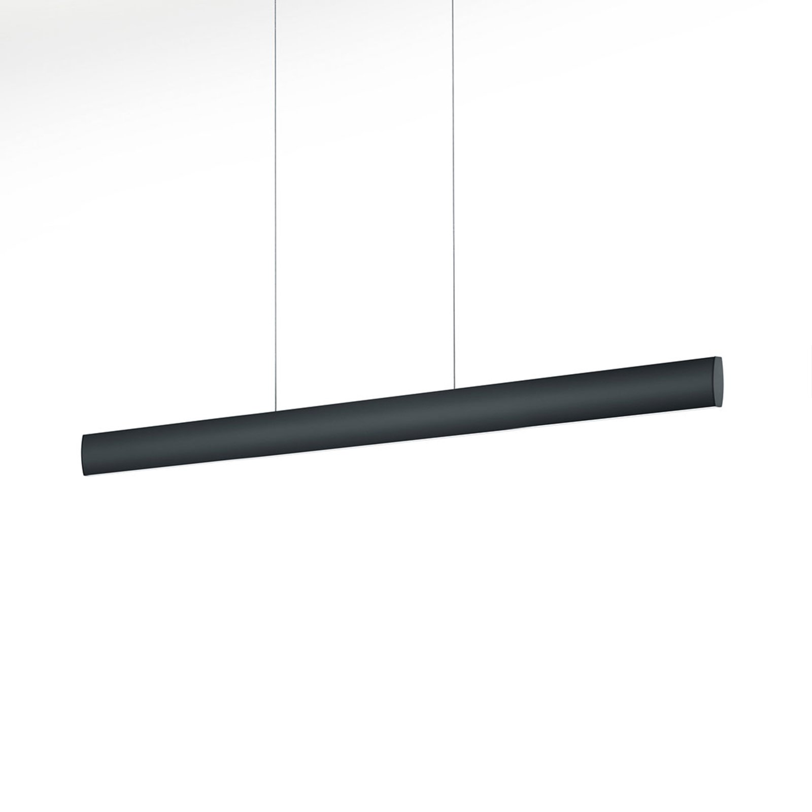 Suspension LED Runa, noire, longueur 92 cm