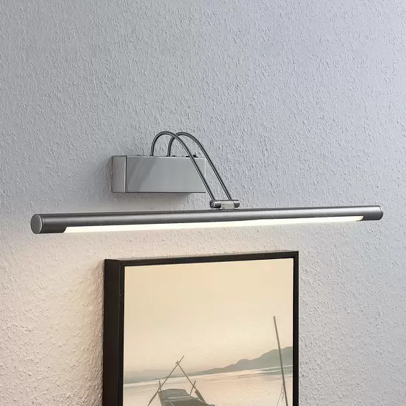 Lampenwelt LED-Bilderleuchte Mailine mit Schalter, nickel