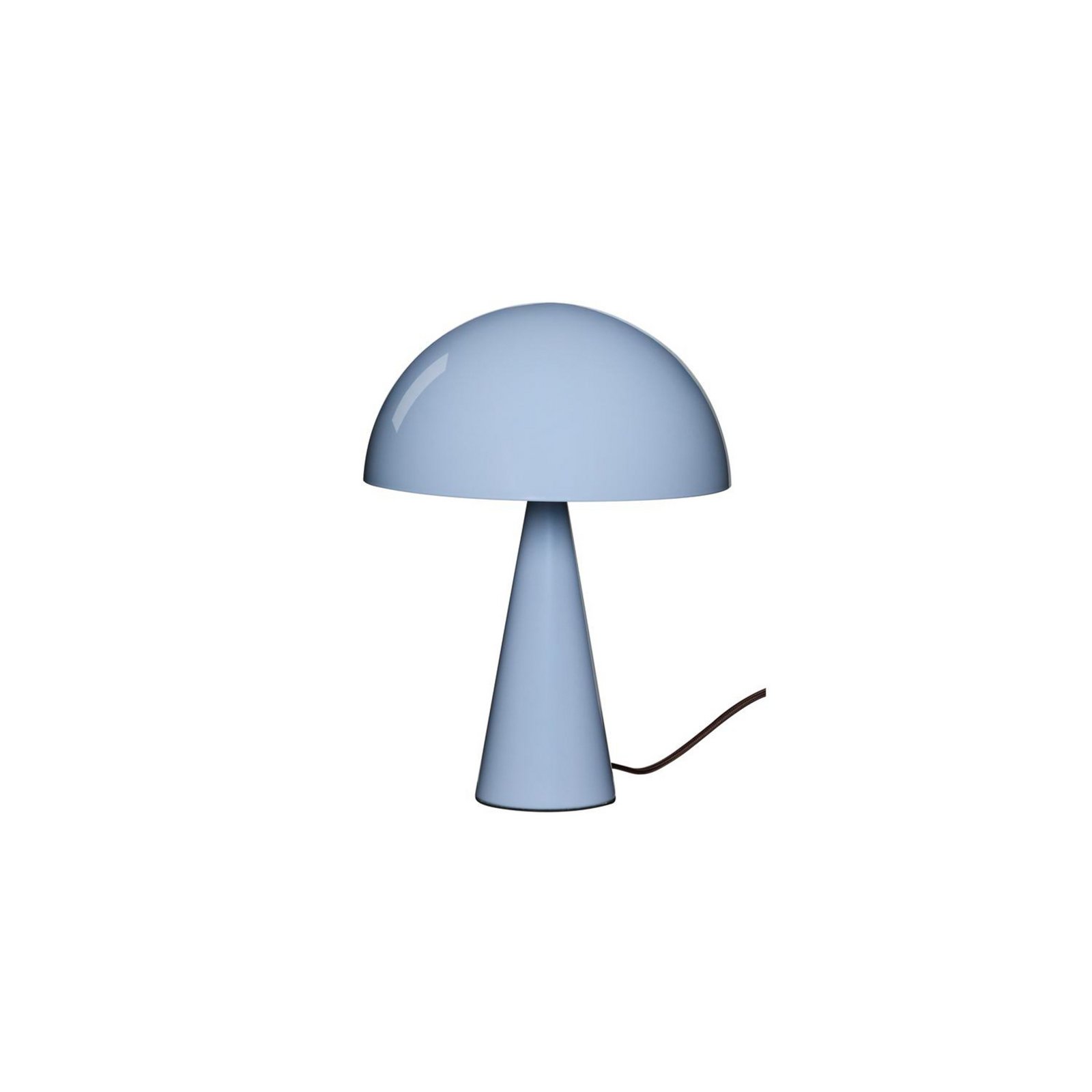 lampe à poser Mush Mini, bleu glacier, métal, hauteur 25 cm - HÜBSCH