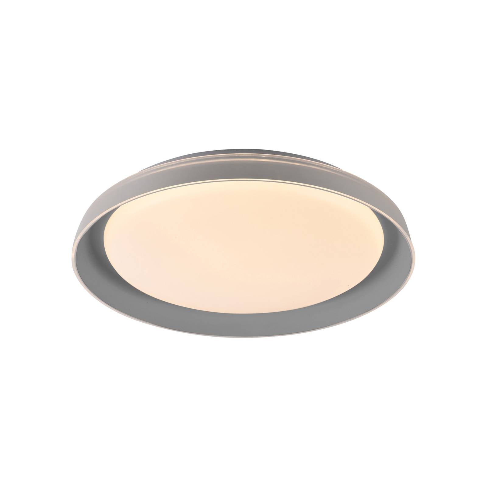 JUST LIGHT. LED-Deckenleuchte Sati, Kunststoff, grau