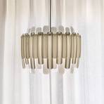 LZF Maruja houten hanglamp, ivoor