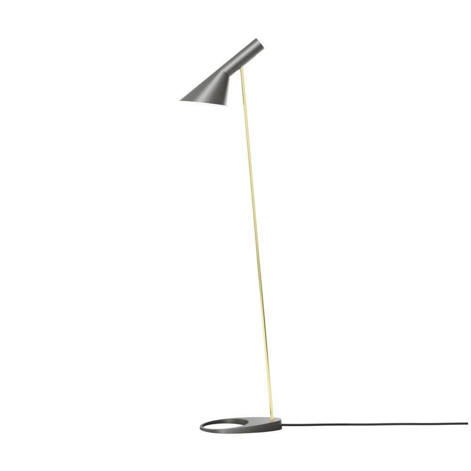 AJ Golvlampa Brass/Warm Grey Louis Poulsen - Vardagsrum - Design - Metall - Med en ljusk&auml;lla