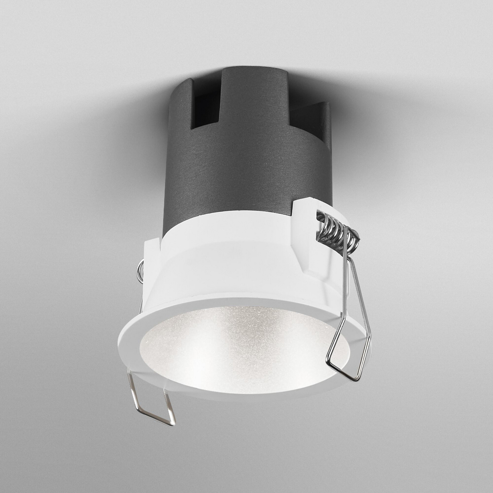 OSRAM LED-Einbauspot TWIST, weiß/silber, 830, Ø 7 cm, Metall