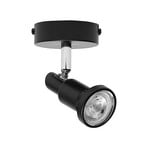 OSRAM plafondspot, zwart 1-lamp. Metaal GU10-LED 927 dimbaar