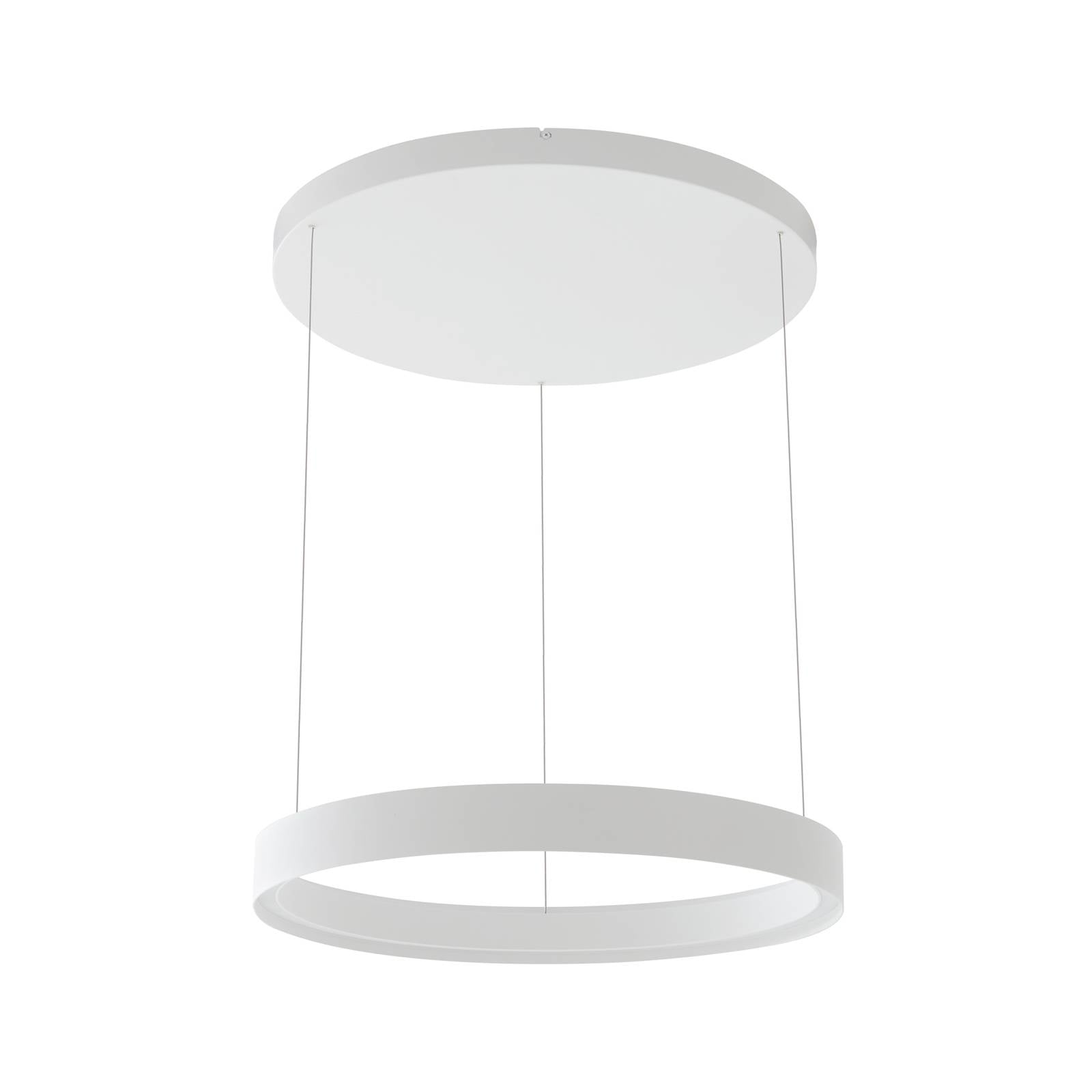 Lucande LED-Hängeleuchte Philine, Ø 60 cm, weiß, Eisen