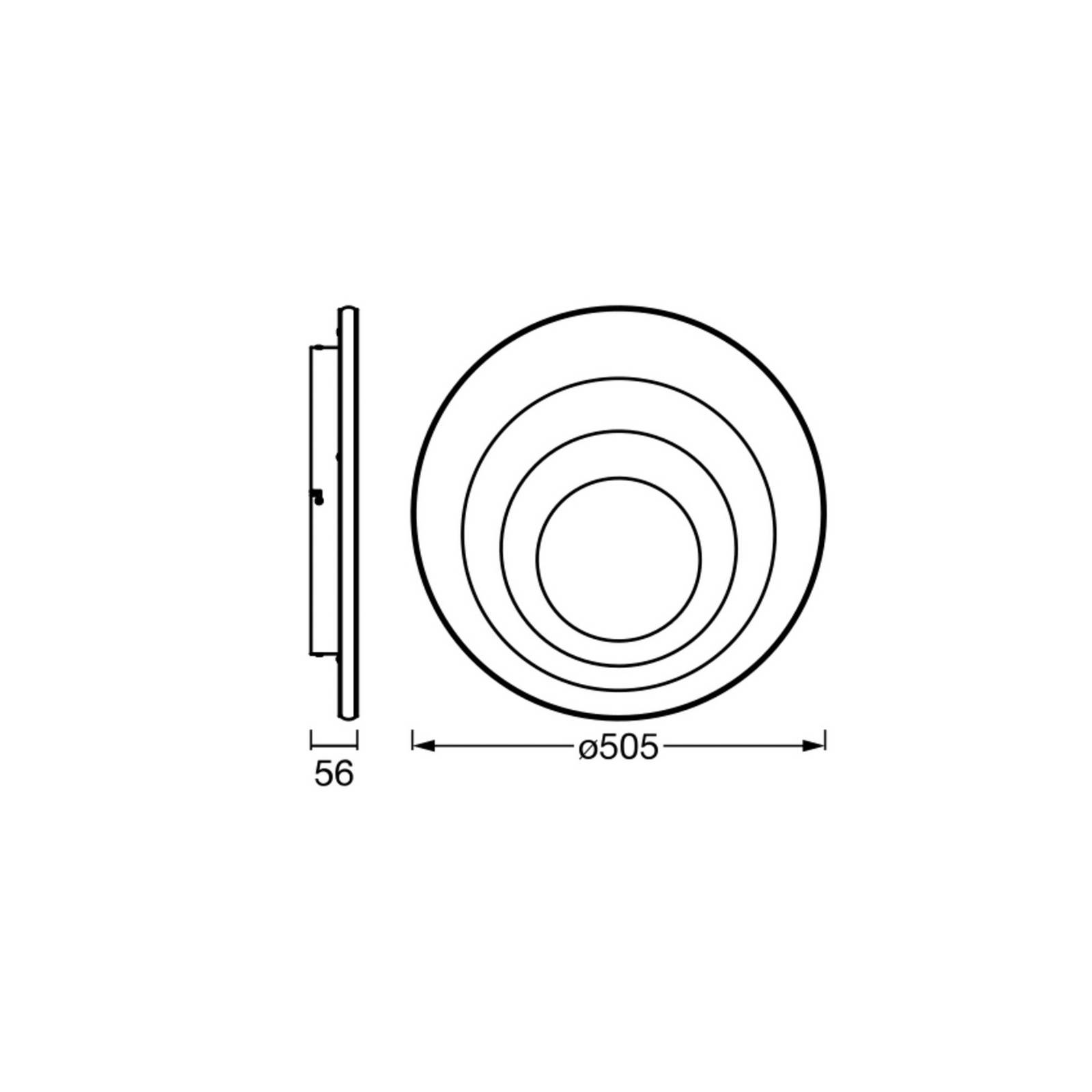 Lampa sufitowa LED OSRAM ORBIS SPIRAL ROUND, Ø 51 cm, biała 42 W