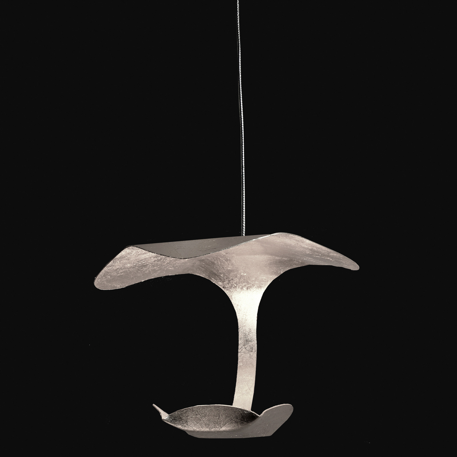 Knikerboker Le Gigine lampă susp LED 1 bec argint - Camera de zi / sufragerie - design - foiță de argint - Metal