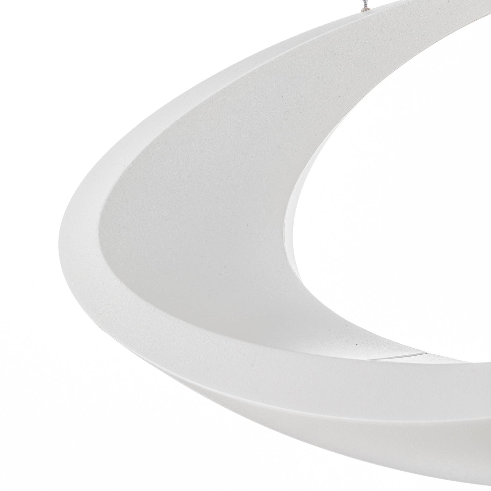 Biała lampa wisząca LED Cabildo, 2.700 K