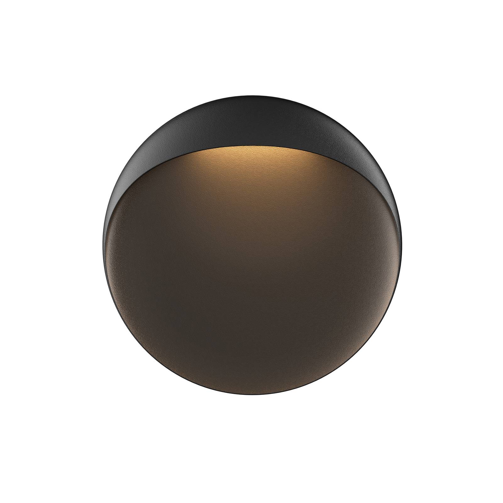 Louis Poulsen LED-Wandlampe Flindt, schwarz 2.700 K Ø 30 cm