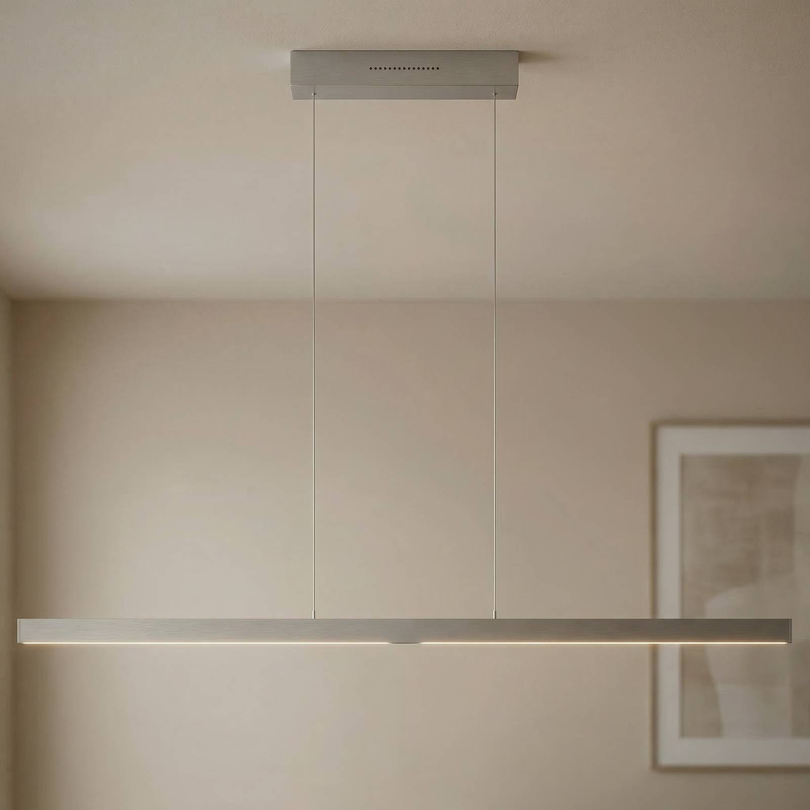 Knapstein Suspension LED Linn-L 128, nickel