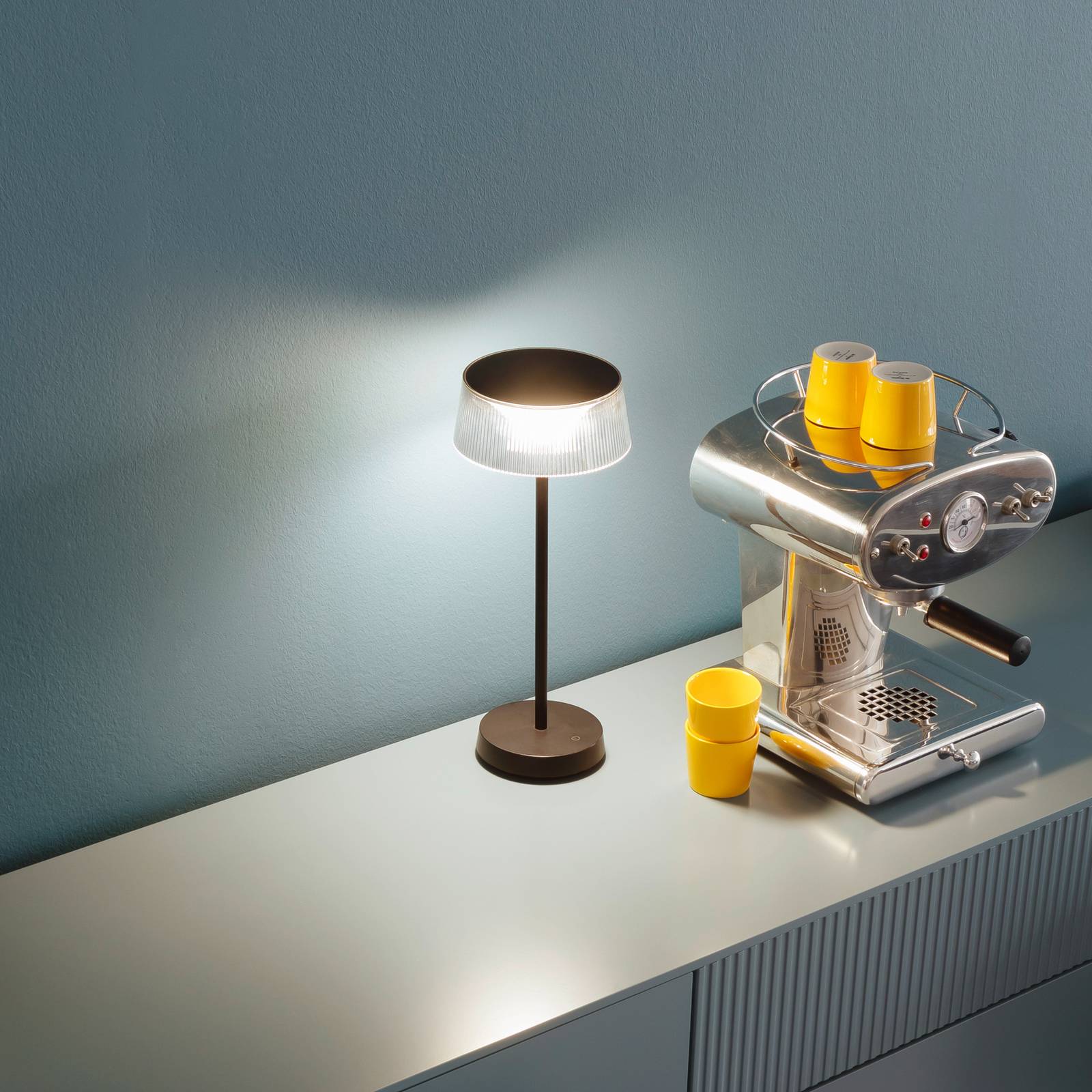 Schöner Wohnen LED-Akku-Tischleuchte Torre, IP44, Dimmer günstig online kaufen